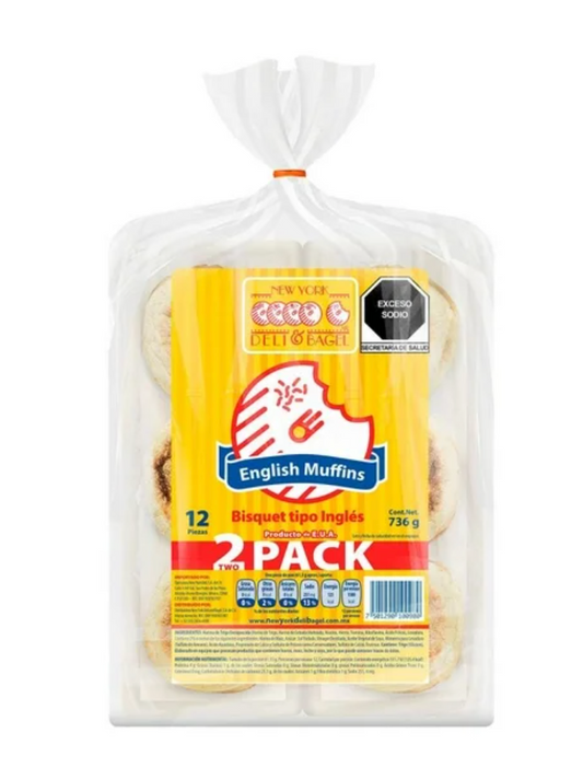 English Muffins New York Deli 12 pzas - .