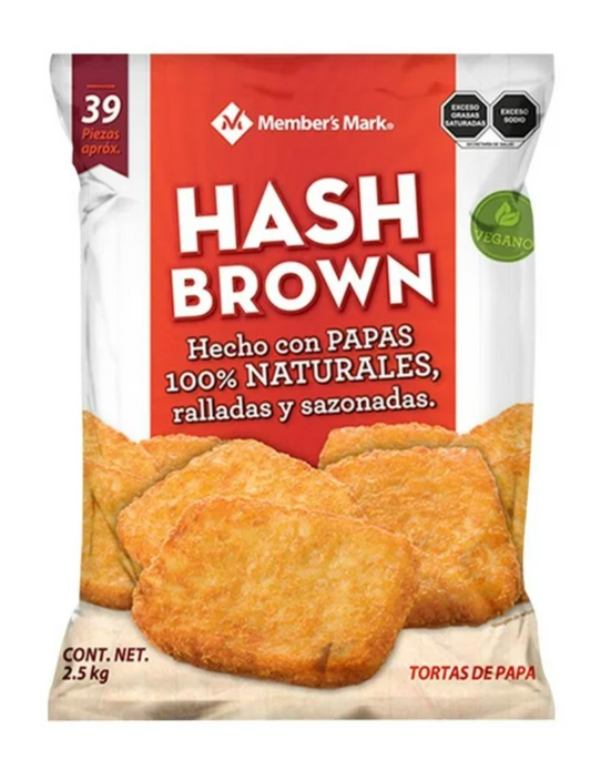 Papas Hash Brown Member's Mark 2.5 Kg - .