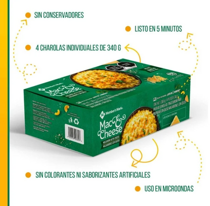 Macarrones con Queso Member's Mark 1.360 kg - .