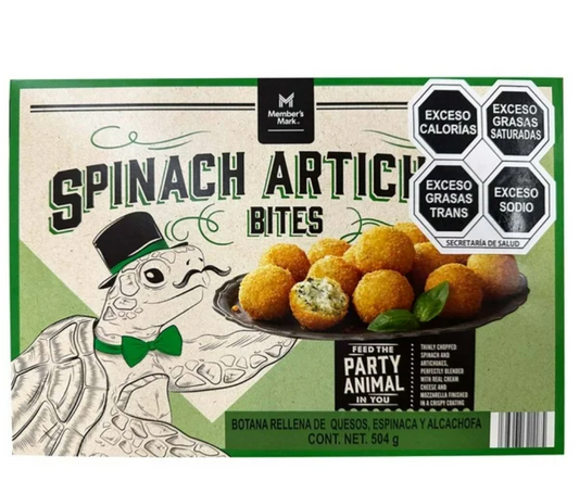 Bites de Espinaca y Alcachofa Member's Mark 504 g - .
