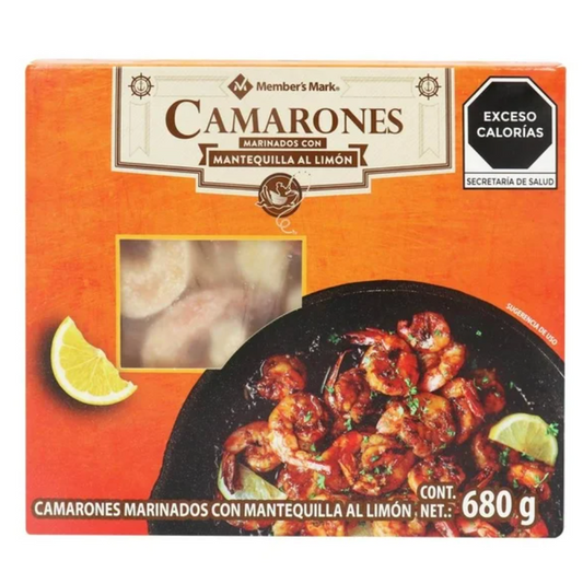 Camarones Marinados Member's Mark con Mantequilla al Limón 680 gr - .