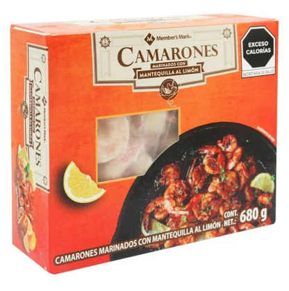 Camarones Marinados Member's Mark con Mantequilla al Limón 680 gr - .