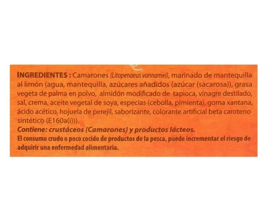 Camarones Marinados Member's Mark con Mantequilla al Limón 680 gr - .