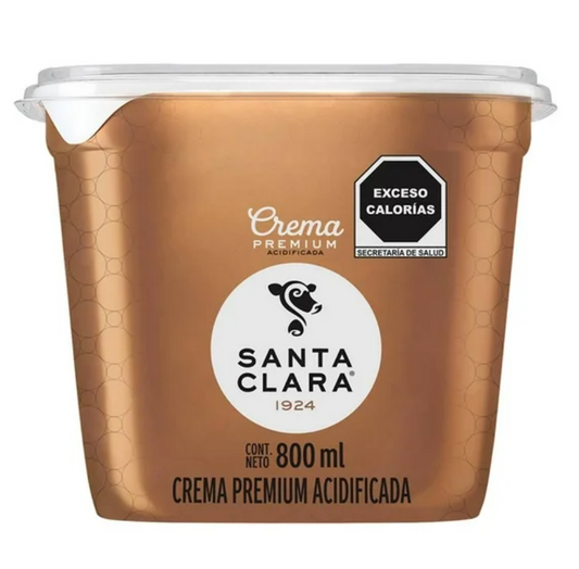 Crema Premium Acidificada Santa Clara 800 gr - .