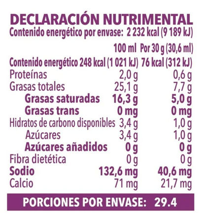 Crema Ácida Alpura Deslactosada 900 ml - .