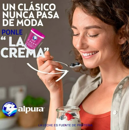 Crema Ácida Alpura Deslactosada 900 ml - .