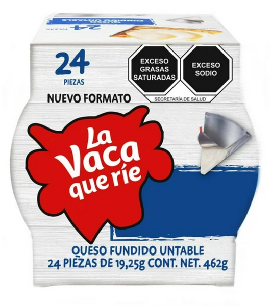 Queso Fundido La Vaca que Ríe 24 pzas de 19.25 g - .