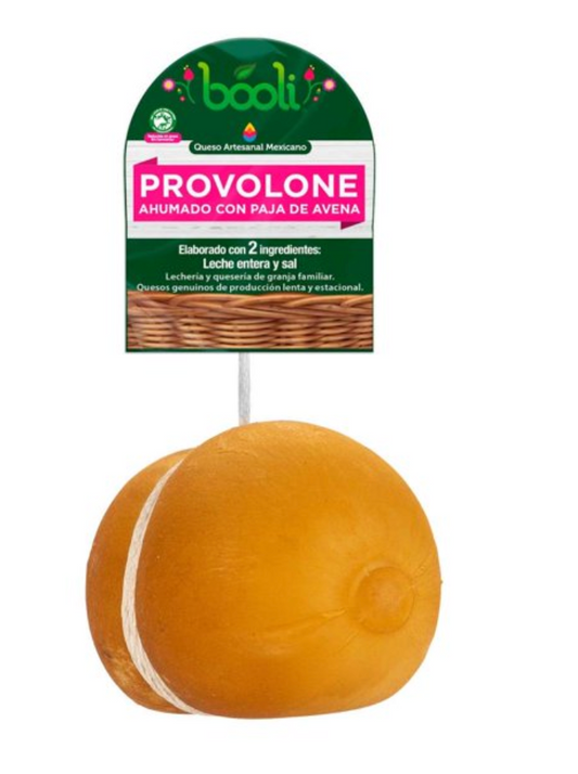 Queso Provolone Booli Ahumado con Paja de Avena 1 kg - .