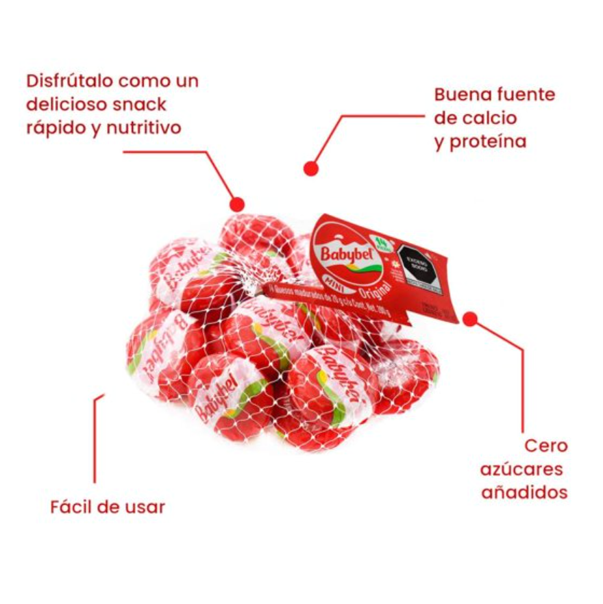 Queso Maduro Babybel 14 pzas de 20 g - .