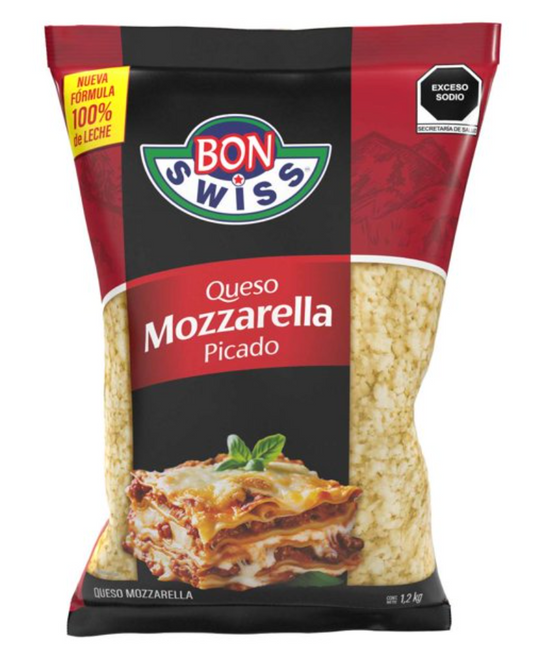 Queso Mozzarella Bon Swiss 1.2 kg - .
