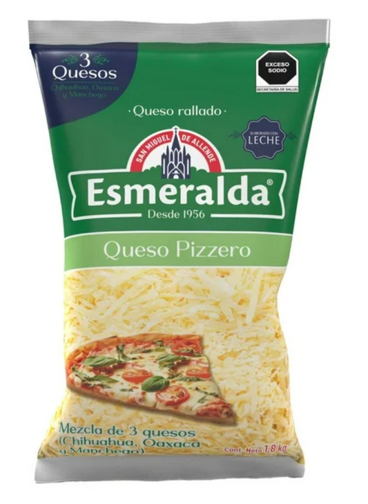 Queso Pizzero Esmeralda 1.8 kg - .