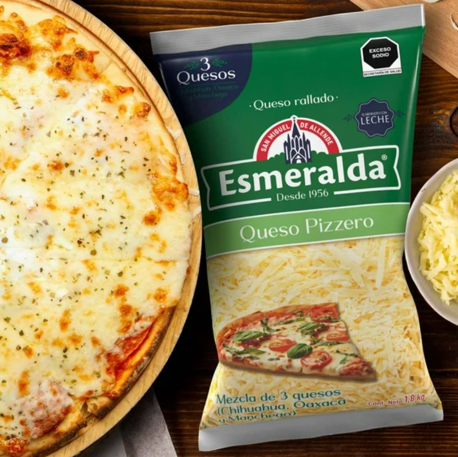 Queso Pizzero Esmeralda 1.8 kg - .