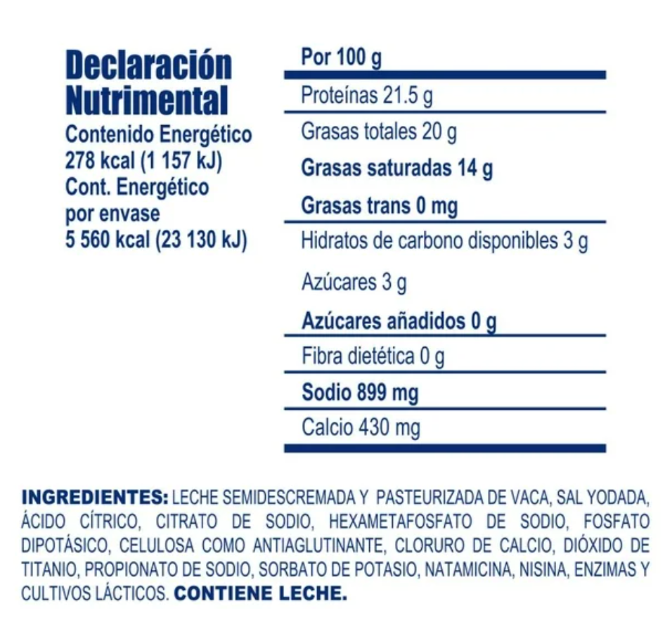 Queso Oaxaca Member's Mark Rallado 2 Kg - .