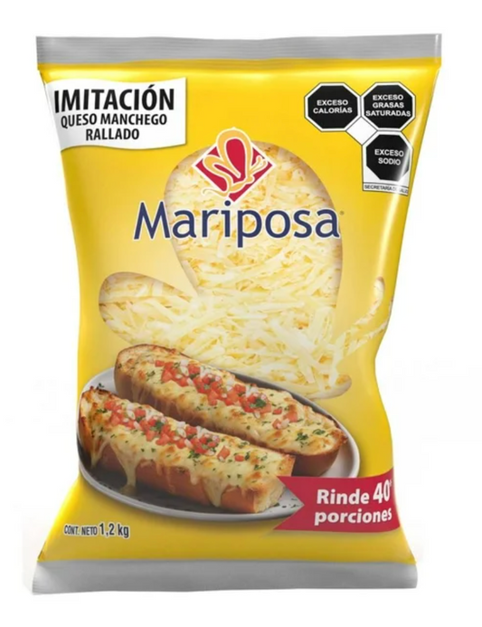 Imitación de Queso Manchego Mariposa Rallado 1.2 kg - .