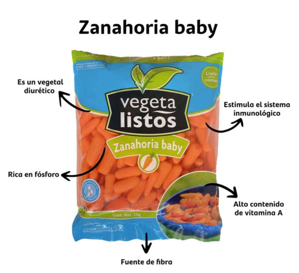 Zanahoria Baby VEGETALISTOS 2 kg - .