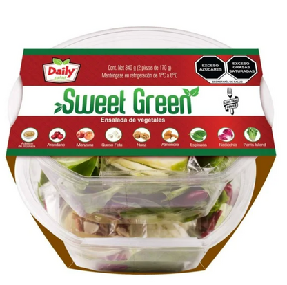 Ensalada Sweet Green Daily Salad 2 pzas de 170 g - .