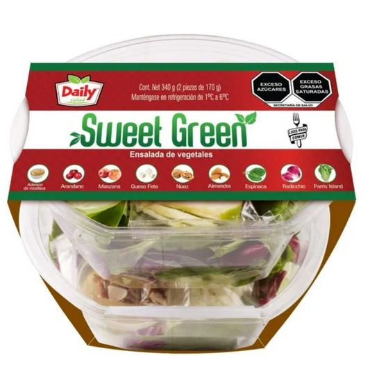 Ensalada Sweet Green Daily Salad 2 pzas de 170 g - .