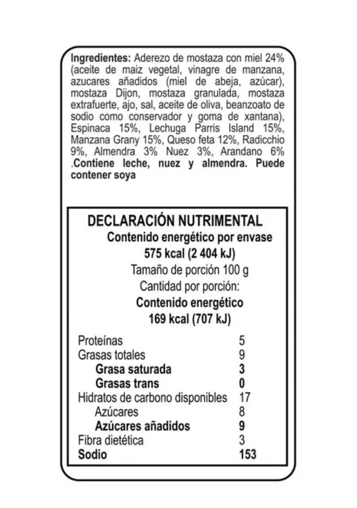 Ensalada Sweet Green Daily Salad 2 pzas de 170 g - .