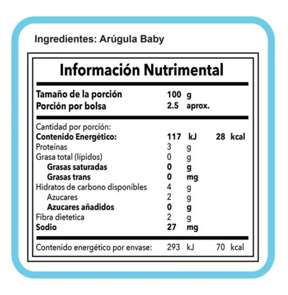Arúgula Baby Daily Salad 250 gr - .