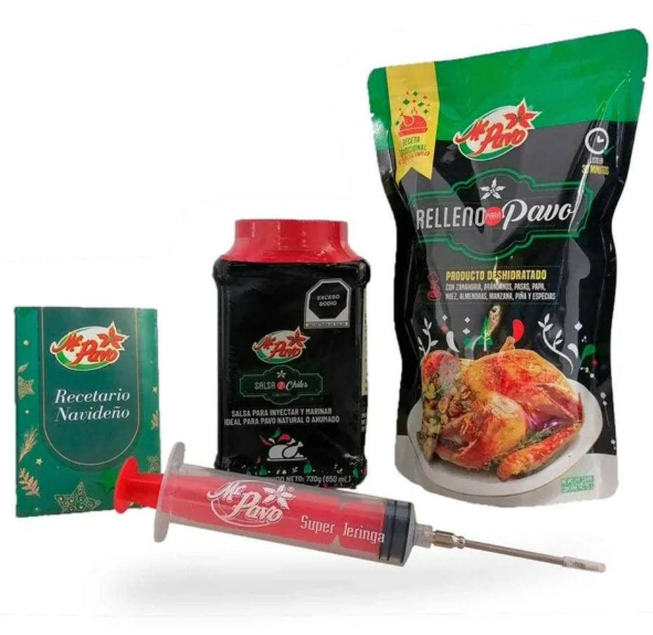 Kit Marinador 7 Chiles Mr. Pavo 650 ml / 270 g - .