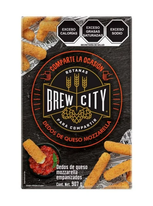 Dedos de Queso Mozarella Brew City 907 gr - .