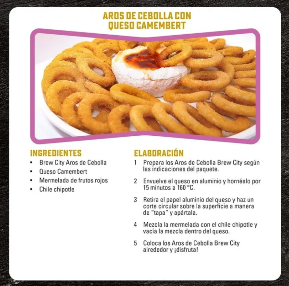 Aros de Cebolla Brew City 1.8 Kg - .