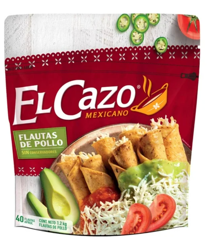 Flautas de Pollo El Cazo 1.2 Kg (4.3) - .
