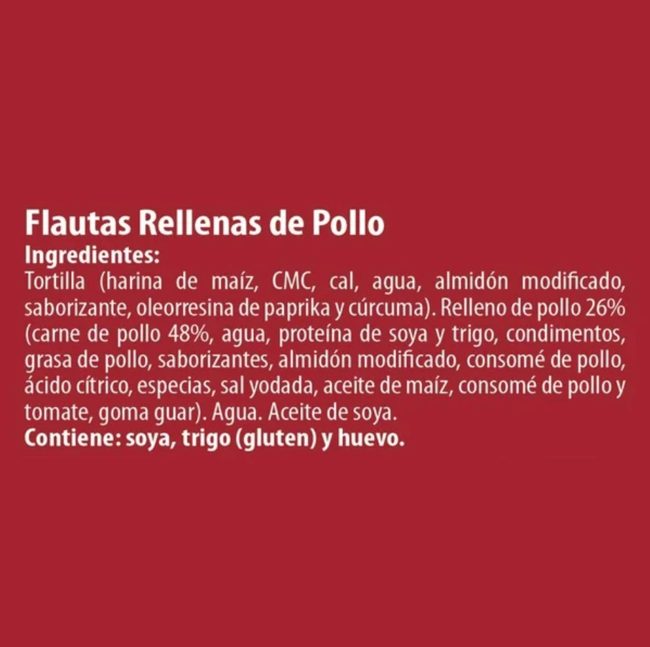 Flautas de Pollo El Cazo 1.2 Kg (4.3) - .