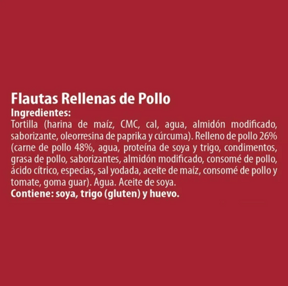 Flautas de Pollo El Cazo 1.2 Kg (4.3) - .