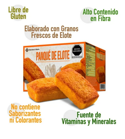 Panqué de Elote Member's Mark 16 Piezas - .