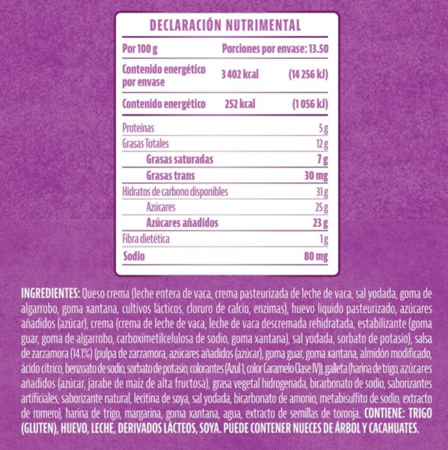 Cheesecake Member's Mark con Zarzamora 1.35 kg - .