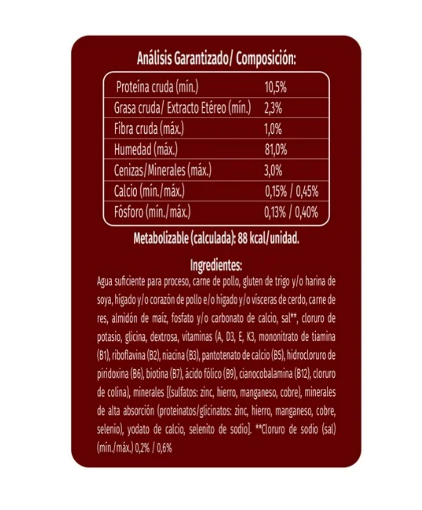 Alimento Húmedo para Perro Dog Chow PURINA Adultos Minis y Pequeños con Carne 20 pzas 100 g c/u - .