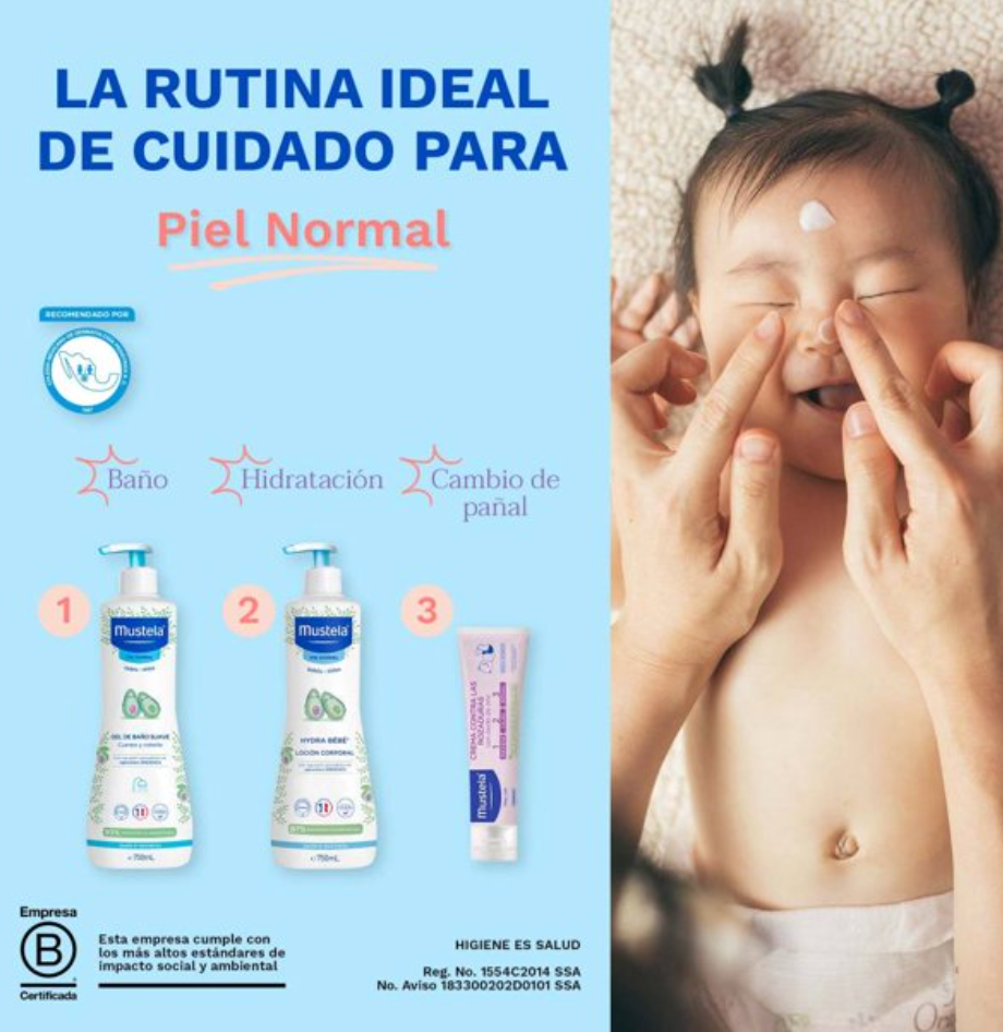 Loción Corporal Mustela Hydra Bebé 750 ml - .