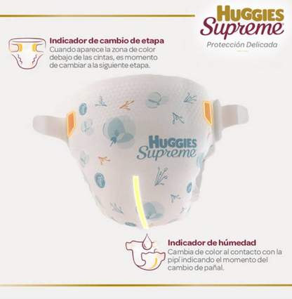 Pañales Huggies Supreme SUPREME Protección Delicada Recién Nacido 90 pzas - .