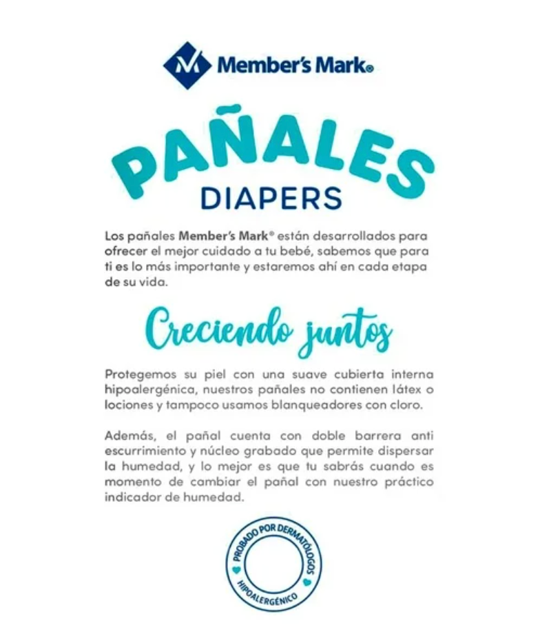 Pañales Etapa 2 Member's Mark 86 pzas - .