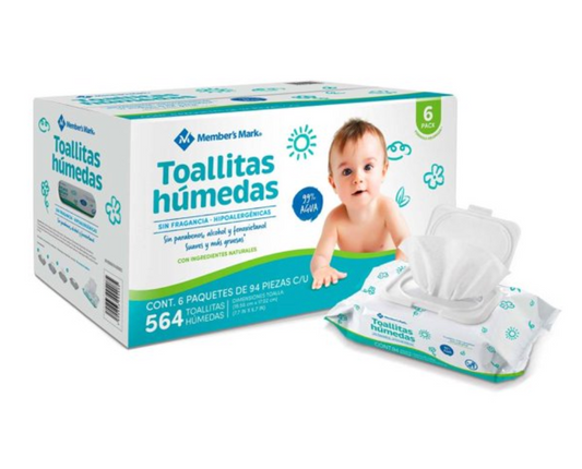 Toallitas Húmedas Member's Mark 564 pzas - .