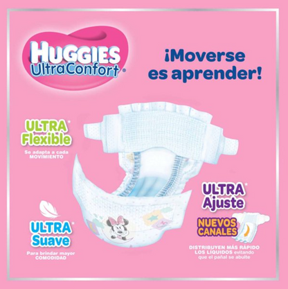 Pañales Huggies Ultra Confort Etapa 6 Niña 75 pzas - .