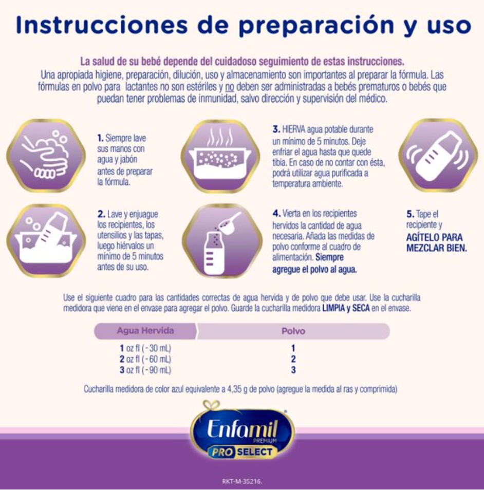 Fórmula Especializada Enfamil Pro Select 0 a 12 meses Pack 2.2 Kg - .