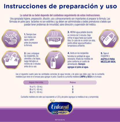 Fórmula Especializada Enfamil Pro Select 0 a 12 meses Pack 2.2 Kg - .