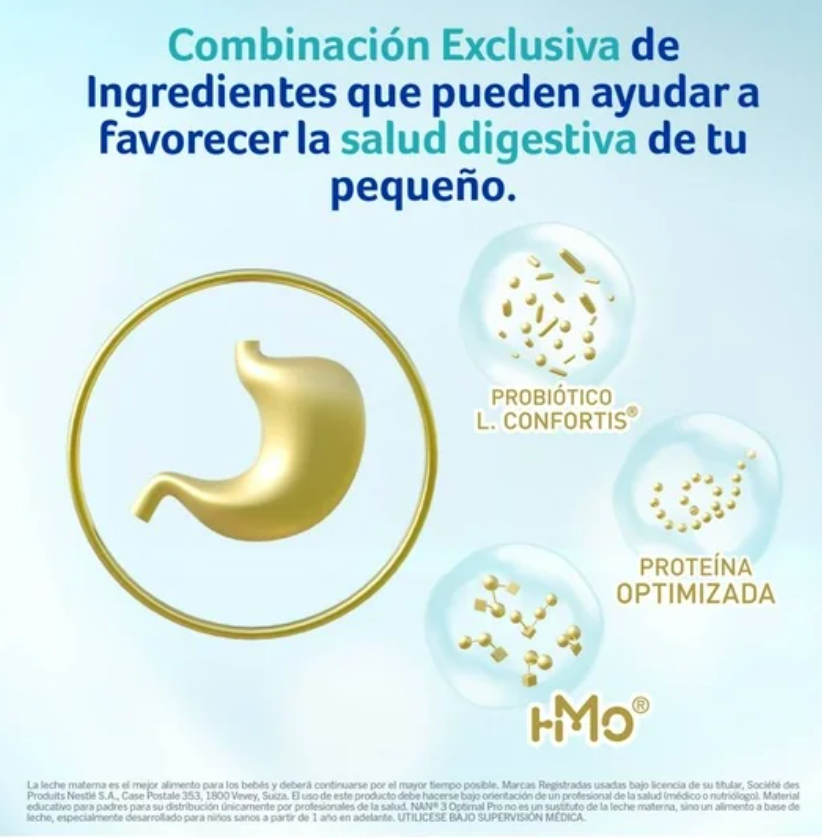 Alimento para Niños NAN Optimal Pro 4 con 2 Latas de 1.2 kg - .