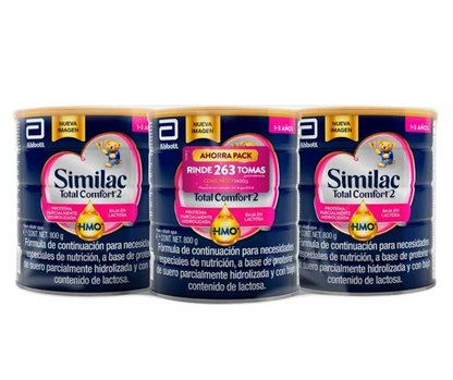 Fórmula de Continuación SIMILAC Etapa 2 3pack de 800g c/u - .