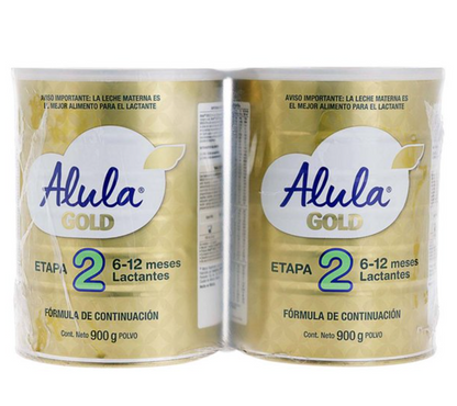 Fórmula Infantil de Continuación Alula Gold Promil 2 pzas de 900 gr c/u (5.0) 5 estrellas de 1 reseña - .
