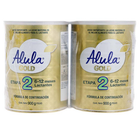 Fórmula Infantil de Continuación Alula Gold Promil 2 pzas de 900 gr c/u (5.0) 5 estrellas de 1 reseña - .