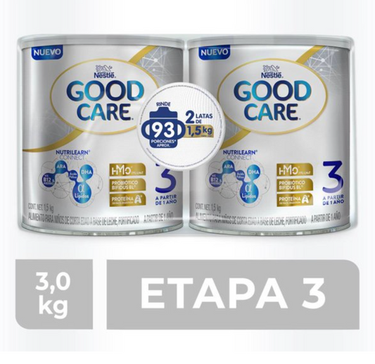 Fórmula Infantil Good Care Nestlé 2 Latas de 1.5 kg c/u