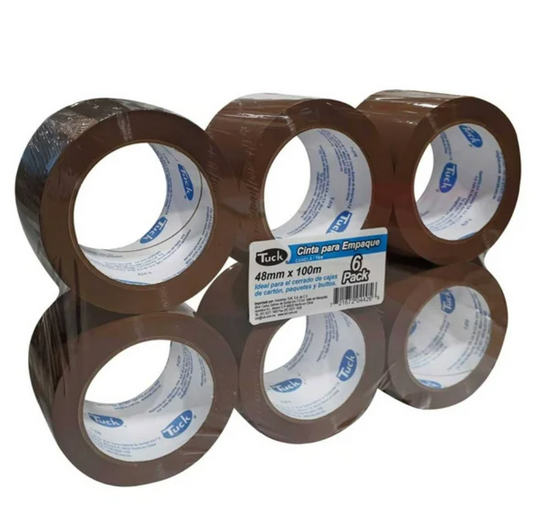 Cinta para Empaque Tuk 48 mm x 100 m 6 pzas - .
