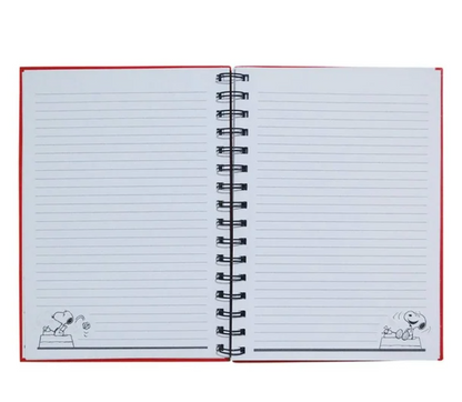 Libreta con Espiral Danpex Raya Peanuts con 140 Páginas SNO751W-6 - .