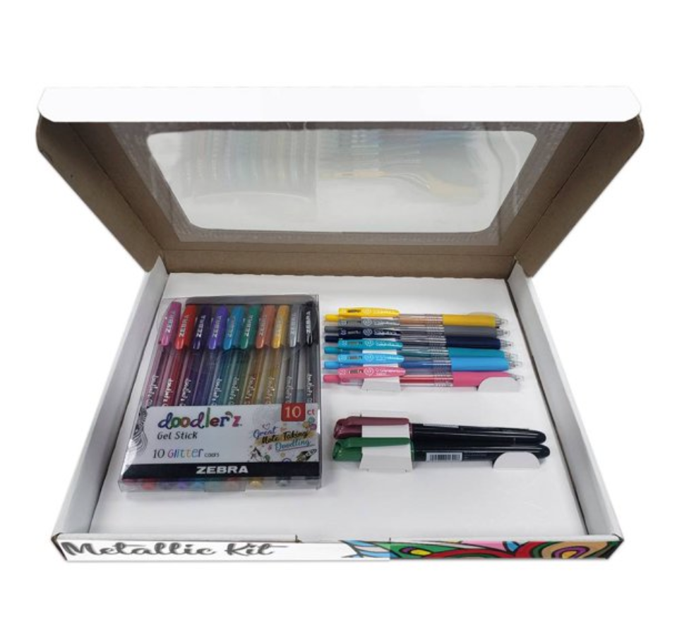 Kit de Escritura Zebra Doodler'z con 18 pzas Mandala - .
