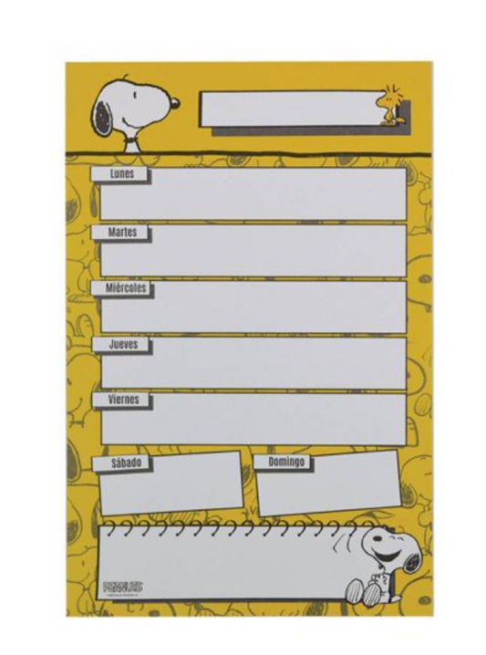 Block Planeador Danpex Semanal Peanuts SNO PLS - .