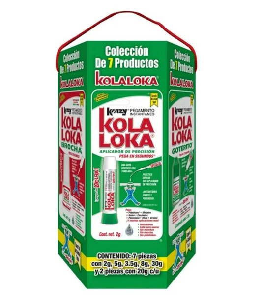 Set de Pegamentos Kola Loka 7 pzas - .