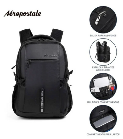 Backpack Aeropostale Portalaptop de 15" Negro - .
